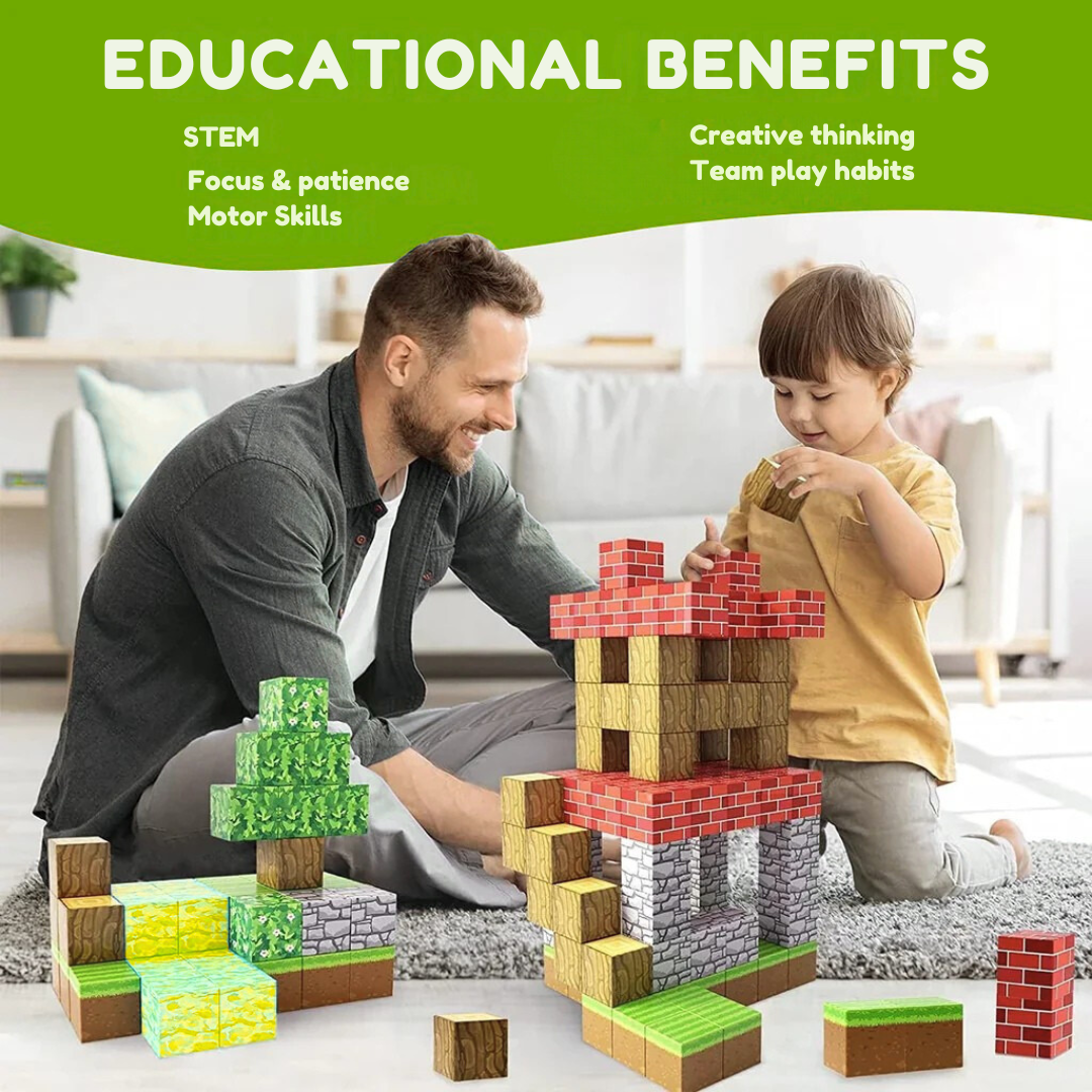 CraftCube™ STEM Learning Magnetic Blocks